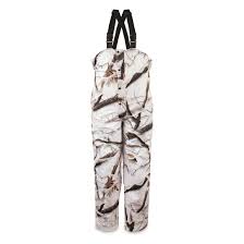 Huntworth Mens Snow Camo Hunting Bibs