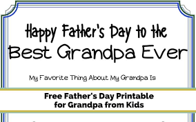 Download Free Father S Day Printable For Grandpa