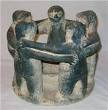 Circle of Friends Candle Holder, Dark Brown by Casa Uno Zanui