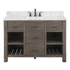 The total cost was roughly. Foremost Roberson 48 W X 21 1 2 D Dark Oak Bathroom Vanity Cabinet At Menards
