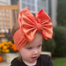 ORANGE GLITZY • Signature Stand-up Headwrap