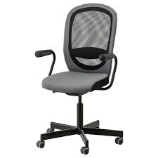 Flintan Nominell Office Chair With Armrests Gray Ikea In 2020 Retro Office Chair Office Chair Chair