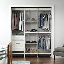 To fit a variety of closet sizes, this starter kit offers durable laminate construction. 6 Foot Traditional Customizable Closet Organizer Closets By Liberty