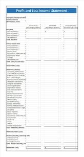 Projected Profit And Loss Account In Excel Format Profit And Loss Statement Statement Template Income Statement