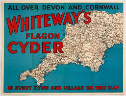 Map of cornwall, england poster. Sold Price Original Advertising Poster Whiteways Cyder Flagon Devon Cornwall Map Cider Alcohol August 6 0120 3 00 Pm Bst