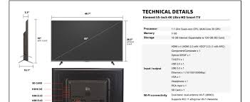 All New Element 55 Inch 4k Ultra Hd Smart Led Tv Amazon Fire Tv Edition Reviews Specs Price Comparison
