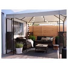 Ammero Pavillon Dunkelbraun Beige Ikea Whirlpool Garten Hinterhof Terrassen Designs Pavillon