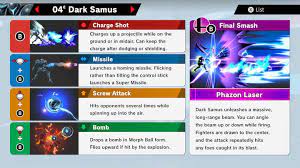 Clear classic mode with samus or any character in her unlock tree, . Dark Samus Super Smash Bros Ultimate Unlock Stats Moves