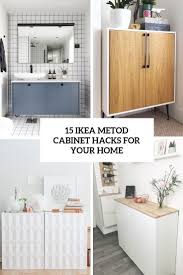 The bathroom is associated with the weekday morning rush, but it doesn't have to be. 15 Ikea Metod Cabinet Hacks For Your Home Shelterness