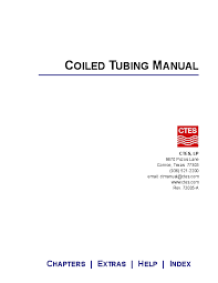 Pdf Coiled Tubing Manual Erlet Shaqe Academia Edu