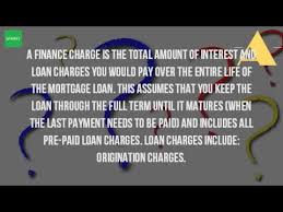 It may be a flat fee or a percentage of borrowings, with finance charges allow lenders to make a profit on the use of their money. What Is A Finance Charge For A Loan Youtube