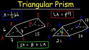 In general surface area is defined as the total area the surface of the object occupies. Surface Area Of A Triangular Prism Lateral Area Geometry Youtube