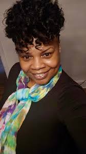 What a Beautiful Lady! She made a colorful scarf, that matches perfectly  with her fun personality