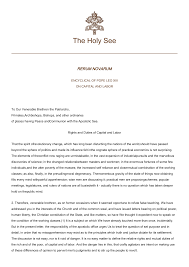 An overview of rerum novarum's response to the problems of unbridled capitalism and of communism. 2