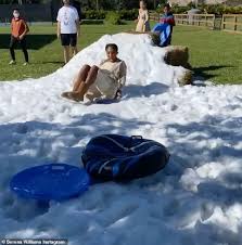 Serena williams' husband, reddit founder alexis ohanian, was in the audience. Serena Williams Has A Blast Sledding On Fake Snow In Florida As Daughter Alexis Gives Her A Push Readsector