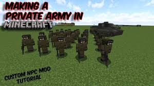 This will give an optional experienc. Command Your Private Army In Minecraft Custom Npc Mod Tutorial Minecraft Military Force Youtube