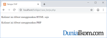 Cara cepat menampilkan atau menjalankan file presentasi adalah. Cara Kerja Web Server Menjalankan Kode Php Duniailkom