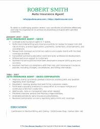Strives to work hard in any atmosphere. Auto Insurance Agent Resume Samples Qwikresume