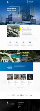 Enkayege Construction Company Web Design On Behance 사이트 디자인 디자인 웹사이트 반응형 웹 디자인