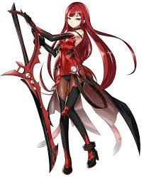 Ruby Swordgirl Elsword Anime Character Design Crimson Avenger