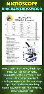 Help Students Learn And Remember The Parts Of The Microscope Using This Diagram Crossword Bonus Activity Teaching Biology Biology Classroom Science Education