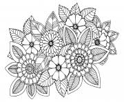 Coloriage de fleurs gratuit a imprimer dessin en couleurs a. Coloriage Fleurs Dessin Fleurs Sur Coloriage Info