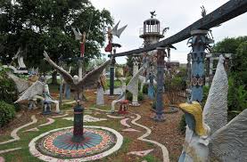 I'd just like to present our view of the garden. Chauvin Sculpture Garden Art