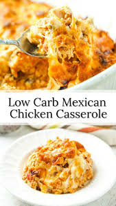 Keto Mexican Chicken Casserole Easy Low Carb Comfort Food Recipe Food Recipes Chicken Casserole Easy