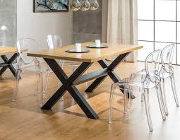 table de salle a manger bois et metal industrielle derek table salle a manger table de salle a manger bois salle a manger bois