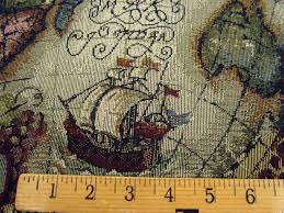 This is the most exclusive map collection on. Magellan Old World Map Tapestry Upholstery Fabric Color Jewel Ft706