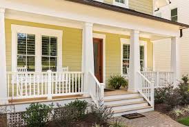 If you are unsure about choosing that, you don't need to worry because the soft and pale ones are still good selections to consider. 52 Yellow Exterior House Ideas Brick Vinyl Stucco Wood Etc Home Stratosphere