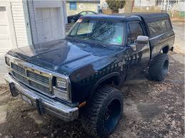 Image result for Dark Blue 1982 Dodge Truck
