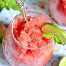 Granite A La Pasteque Fait Maison Recette Recette Sorbet Recette Granite Recette