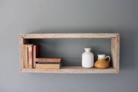 Rustic Wood Box Shelf 50 00 Via Etsy Wood Box Shelves Wooden Box Shelves Box Shelves