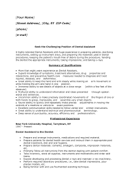 Employers at dental clinics, usually a dentist or a dentist's hiring manager, want to see skills on your resume to ensure you are capable of handling the daily responsibilities of working as a dental assistant. Dental Assistant Resume Objective Samples