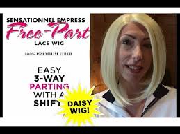 Sensationnel Empress Lace Front 3 Way Part Daisy Wig Review, Blonde 613