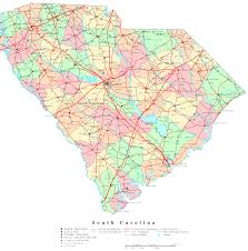 Detailed road map of north carolina. South Carolina Printable Map