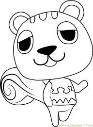 Sonic and sally coloring pages. Sally Animal Crossing Coloring Page For Kids Free Animal Crossing Printable Coloring Pages Online For Kids Coloringpages101 Com Coloring Pages For Kids