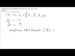 Check spelling or type a new query. Jangkauan Semi Interkuartil Dari Data 9 5 4 3 7 8 2 10 Adalah Youtube