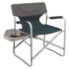 coleman outpost elite deck chair with side table 2000032011 the home depot coleman camping chairs camping chairs green chair