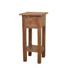 Abigail Solid Wood End Table With Storage In 2020 Small Nightstand Small Bedside Table Small Bedside