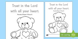 Search hundreds of free bible coloring pages! Proverbs 3 5 Coloring Page
