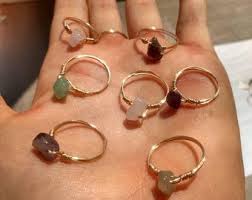 Fabulous and stunning wire rings with a twist (literally). Raw Copper Wire Wrapped Stone Ring Dainty Simple Trendy Cute Affordable Raw Copper Wire Ringcustom Raw Copperwire Wrapped Ring H Statement Rings Jewelry Bgc Sedahotels Com