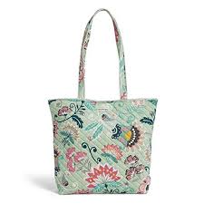 Vera bradley mint flowers pattern. Buyr Com Totes Vera Bradley Signature Cotton Tote Bag Mint Flowers
