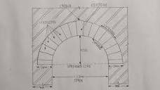 Semi Circular Arch Drawing | Front Elevation | Building Drawing ...