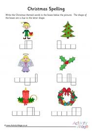 More Christmas Worksheets
