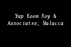 Amardas k p is on facebook. Yap Koon Roy Associates Malacca Law Firm In Jalan Ong Kim Wee