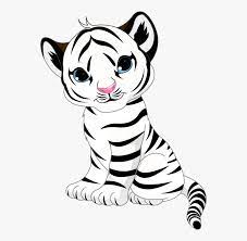 They're cute, curious, and very fragile. Drawing Tigers Cute Baby Baby Tiger Coloring Page Free Transparent Clipart Clipartkey
