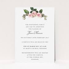 Many of our funeral invitation cards also include the option to upload a photo of your loved one. Personalised Funeral Announcement Cards Utterly Printable