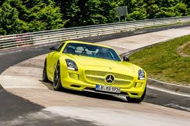 Mercedes Benz Sls Amg Electric Drive Laps Nurburgring In 7 56 Mercedes Benz Sls Amg Mercedes Benz Mercedes Sls